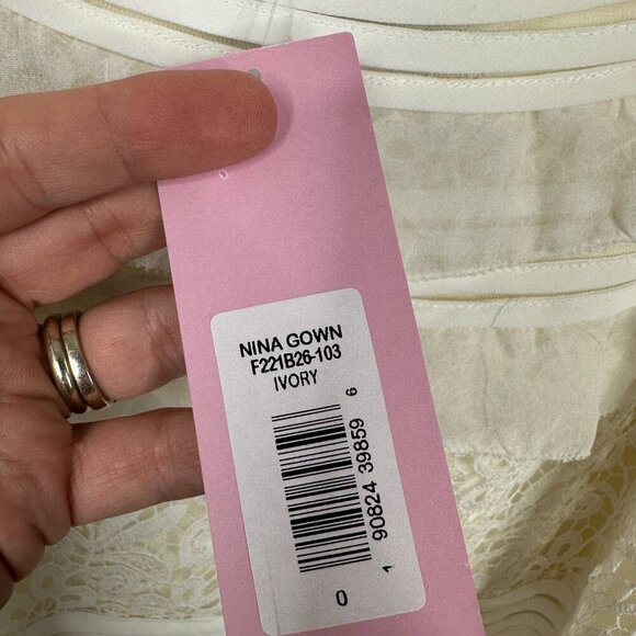 NWT Sachin + Babi Nina Gown White Lace Maxi Dress Long Wedding Boho Cutout Ivory - Picture 10 of 14
